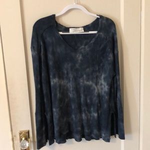 Vintage Havana Tie Dye Thermal Long Sleeve…